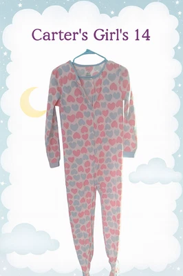 💤 Сердце и подошва — пижамама Carter's Feety для девочек 14 - Изображение 1 из 4