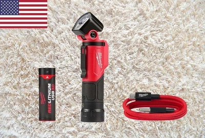 Milwaukee 2113-21 500 Lumens LED Pivoting REDLITHIUM USB-C Flashlight-FREE SHIPP - Image 1 of 4