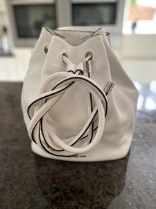 Michael Kors Pebbled White Leather 'Backpack' style Handbag - Picture 1 of 21