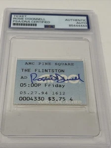 Rosie O'Donnell Signed Flintstones Movie Ticket 1994 PSA DNA Authenticated - Picture 1 of 5