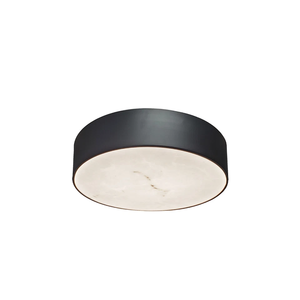 Dainolite WSH-1220LEDFH Walsh 12"W LED Flush Mount Drum Ceiling - Alabaster / - Image 1 of 1
