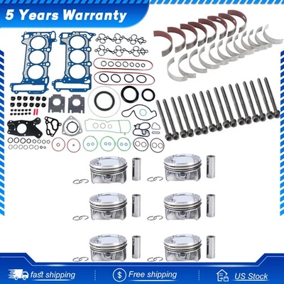 Juego de pistones de reconstrucción de revisión de motor para Porsche Audi S5 Q8 SQ5 Q7 S4 EA839 3.0T Foto 1 de 4