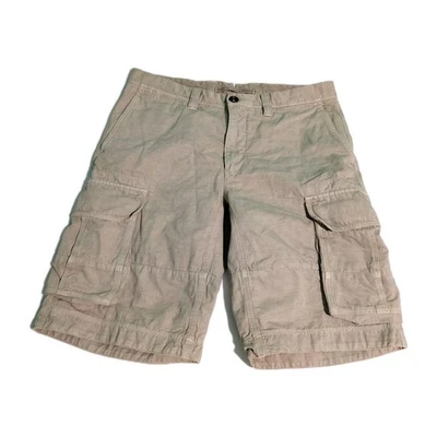  Pantalones Cortos Carga INCOTEX Para Hombre “Pantalones” Lino Algodón Beige Caqui Talla 34 Foto 1 de 4