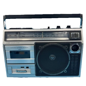 Reproductor de casete radio AM/FM Panasonic de colección grabadora Boombox RX-1740 funcionando - Imagen 1 de 24