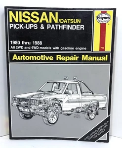 Haynes Nissan/Datsun Pickups & Pathfinder 1980-1988 Automotive Repair Manual - Picture 1 of 1