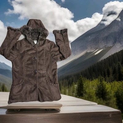 HILARY RADLEY 纽约冬季外套 S/P 码剪绒外套 — 第 1/4 张图片