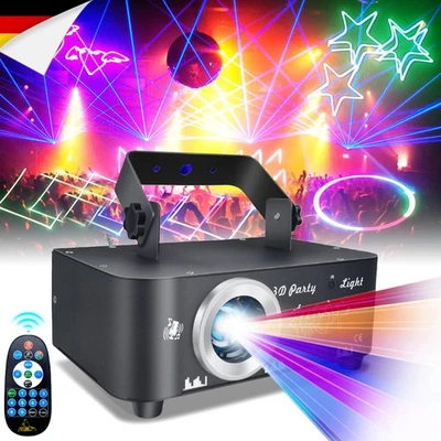 3D RGB DMX Animation Laser Projektor Licht DJ Disco Show Partylicht Weihnachten - Bild 1 von 4