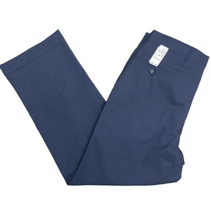 Nuevo Pantalones de Vestir Jos A Bank Lana Para Hombre 36x30 Azul Cuadros Plisados Delanteros Puños $225 - Imagen 1 de 8