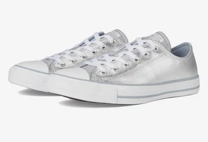 New Converse Chuck Taylor All Star Women’s Glitter Party Low Top Shoes Size 7.5 - Picture 1 of 11