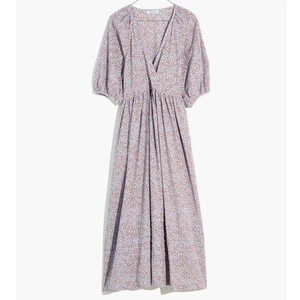 Madewell Puff Sleeve Floral Daisy Marianna Midi Dress Size M - Picture 1 of 8