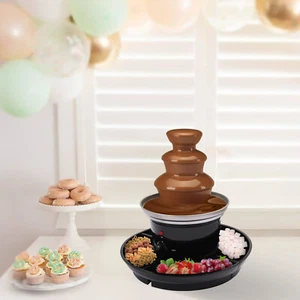 Chocolate Fountain Machine 3 Tier Stainless Steel Luxury Cheese Cascading Fondue - Picture 1 of 15