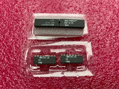 CONVERTIDOR DE CERÁMICA DE 16 PINES VINTAGE PMI COMDAC DAC 76 EX (2) + DAC 08 EQ 7908 (2) Foto 1 de 2