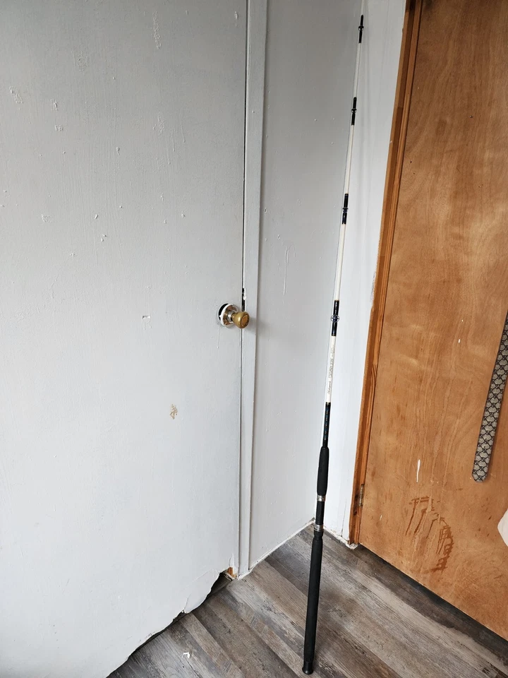 SHAKESPEARE STURDY STIK BWS 125 Spinning Pier Boat Rod ~ Med Heavy ~ 6'6" ~ 1 Pc - Image 1 of 4