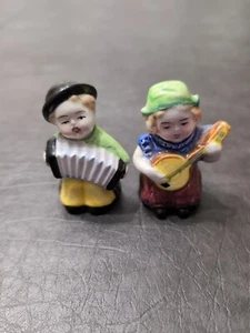 Music People Salt and Pepper Shakers made in Occupied Japan Vintage - Bild 1 von 6
