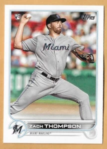 ZACH THOMPSON MIAMI MARLINS #227 - TOPPS CASI NUEVO- COMO NUEVO 2022 - Imagen 1 de 2