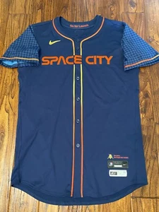 Maglia Houston Astros Space City 2024 Game Issued City Connect Taglia 46 MLB Autentica - Foto 1 di 8