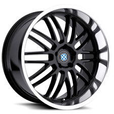 Staggered Beyern Mesh Front: 19x8.5, Rear: 19x9.5 5x120 Gloss Black Wheels Rims (Fits: BMW)