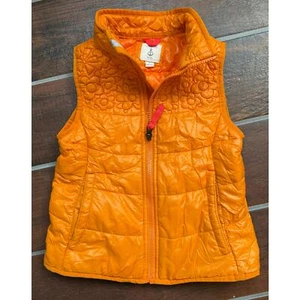 L.L.Bean Girls Flower Puff Print Vest, 5/6 - Picture 1 of 5