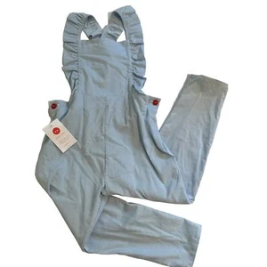 NWT Smiling Button Flutterall Romper Winter Blue Size 9 - Picture 1 of 8