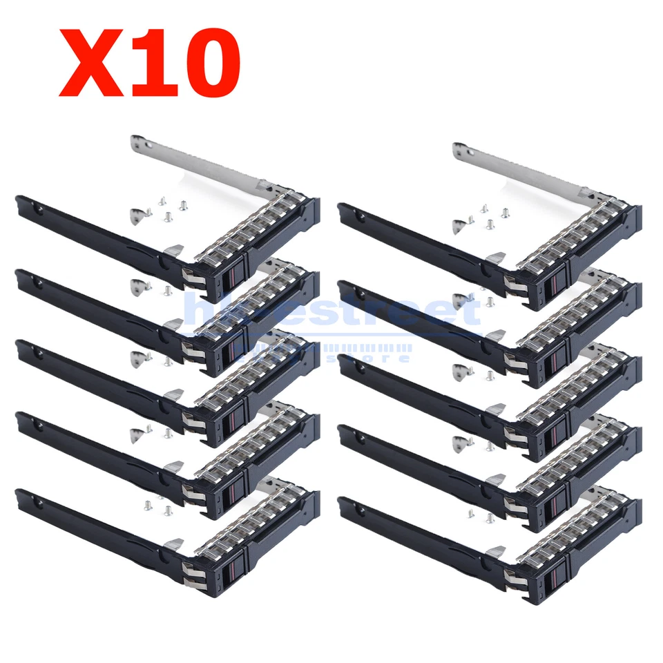 10*2.5" SFF P22892 Drive Tray Caddy HP Proliant Gen10 Plus &Gen11 Servers 232720 - Image 1 of 4