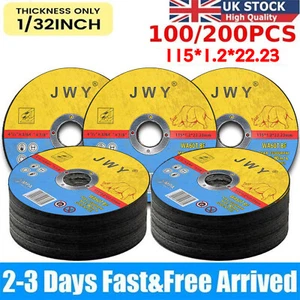 5-150PCS 115mm 4.5" ULTRA THIN METAL CUTTING BLADE DISC 4 1/2" STEEL & STAINLESS - Picture 1 of 19