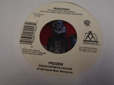MADONNA Frozen / Shanti/Ashtangi 45 RPM 1998 Warner VG+ synth pop William Orbit - Image 1 of 2