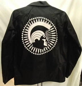 Defend Hawaii Snap Up Jacket Windbreaker Type Men’s Medium Black Missing Snap - Picture 1 of 16