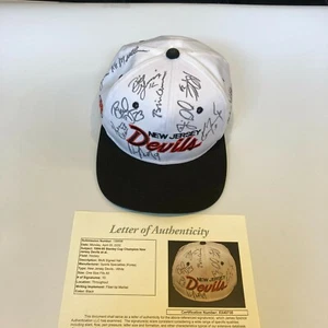1994-95 New Jersey Devils Stanley Cups Champs Signed Hat With Bill Clinton JSA - Picture 1 of 9
