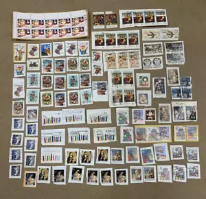 Vintage 116pc US Postage Stamp Lot Christmas Greeting 1950's 60's 70's 80's 90's - Picture 1 of 12
