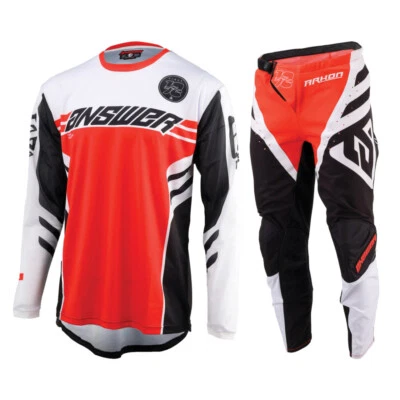 Answer 2025 Youth Arkon Nitrus Jersey Pant Combo Red/Black/White - Image 1 of 4