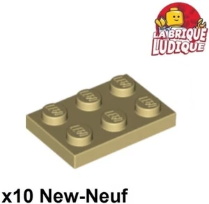 Lego 10X Piastra 2X3 3X2 Beige/Tan 3021 NUOVO - Picture 1 of 1