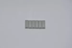 LEGO 6 x Hinge Plate Old Hell Gray Light Gray Hinge Tile 1x2 1/2 4531 - Picture 1 of 2