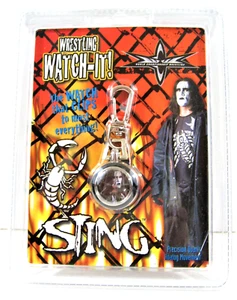 Vintage 1999 Sting (Steve Borden) WCW World Wrestling Clip On Watch- It Unopened - Picture 1 of 1