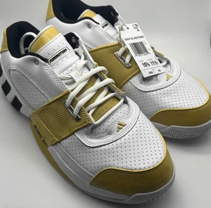 adidas Agent Gil Restomod White Pyrite Black Men's Basketball Shoe NWB men 10.5 - Picture 1 of 6