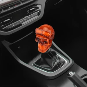 1x Resin Craft Skull Head Car Manual Shift Knob Gear Lever Shifter Knob - Picture 1 of 10