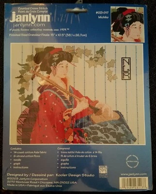 Kit de punto de cruz contado Janlynn Michiko  Foto 1 de 4