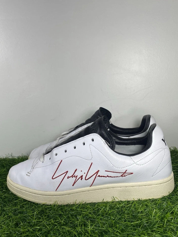 Adidas Y-3 Yohji Court Sport Men’s Size 10.5 White Black Leather FU9189 - Image 1 of 4