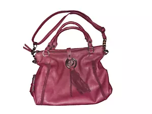 Bolso de Mano Jessica Simpson Borgoña Cuero Sintético Cartera Usado - Imagen 1 de 4