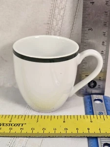 Williams Sonoma Brasserie White Green Demitasse Espresso Cup Japan - Picture 1 of 3