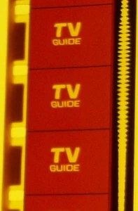 TV GUIDE  COMMERCIAL WARM COLOR 16MM FILM ROLLED NO REEL B34 - Picture 1 of 4