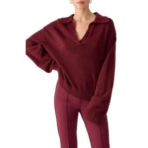 Sanctuary Women's Johnny Wing Collar Long-Sleeve Sweater - Picture 1 of 2