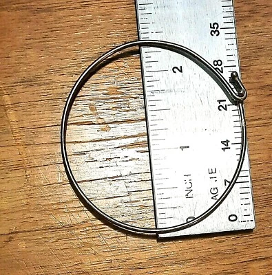 Two Sterling 925 Latch Hook Clasp Silver Bangle Bracelet - Image 1 of 3