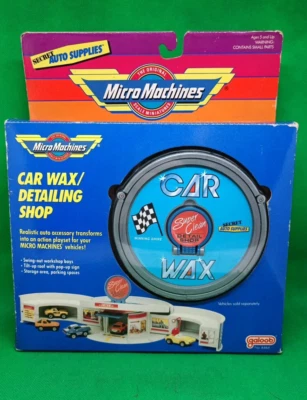 GALOOB - MICRO MACHINES - CAR WAX - DETAILING SHOP - NEW - Immagine 1 di 4