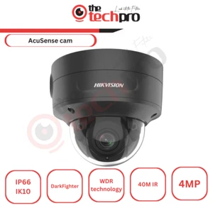 Telecamera di rete a cupola varifocale motorizzata Hikvision DS-2CD2746G2-IZS 4 MP AcuSense - Foto 1 di 3