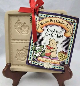 Vintage 1997 Hill Design Brown Bag Christmas Cut Apart Cookie & Craft Mold• NOS - Picture 1 of 6