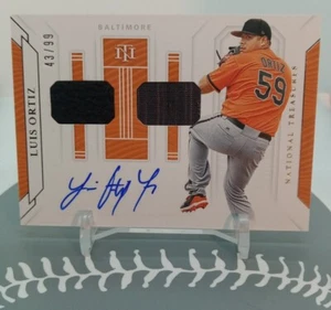2019 Panini National Treasures Luis Ortiz Dual Patch Auto 43/99 - Picture 1 of 2