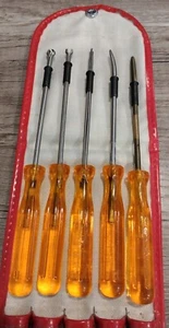 Vintage 5 Stück orange Griff 1000 Volt Schraubendreher Set Made in Germany - Bild 1 von 6