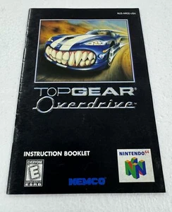 Top Gear Overdrive (Nintendo 64, 1998) NUR Anleitung - Bild 1 von 2