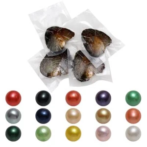 10Pcs Oysters Real Pearl 7-8mm Natural Akoya Pearl Freshwater Pearl Gift Party - Picture 1 of 9