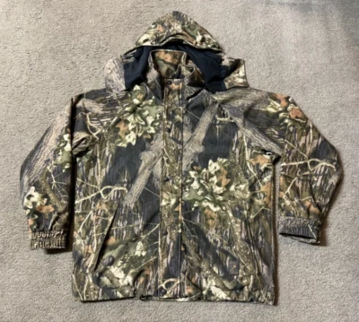 Browning Hydro Tech Men's Hooded Zip Front Camouflage Jacket - Size Large - Image 1 of 4